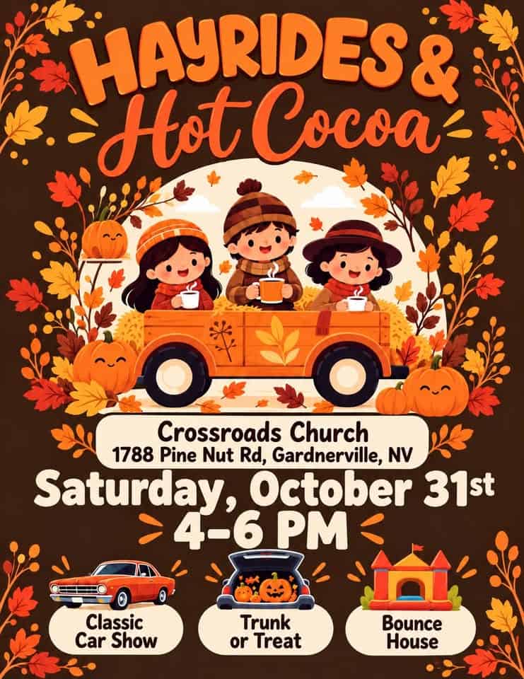Hayrides & Hot Cocoa car show in Gardnerville, NV