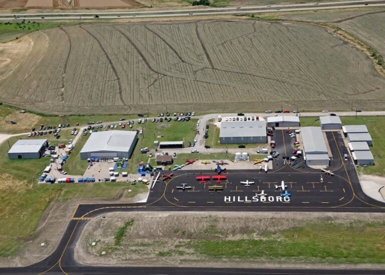 Hillsboro Municipal Airport Open House/Fly In car show in Hillsboro, TX
