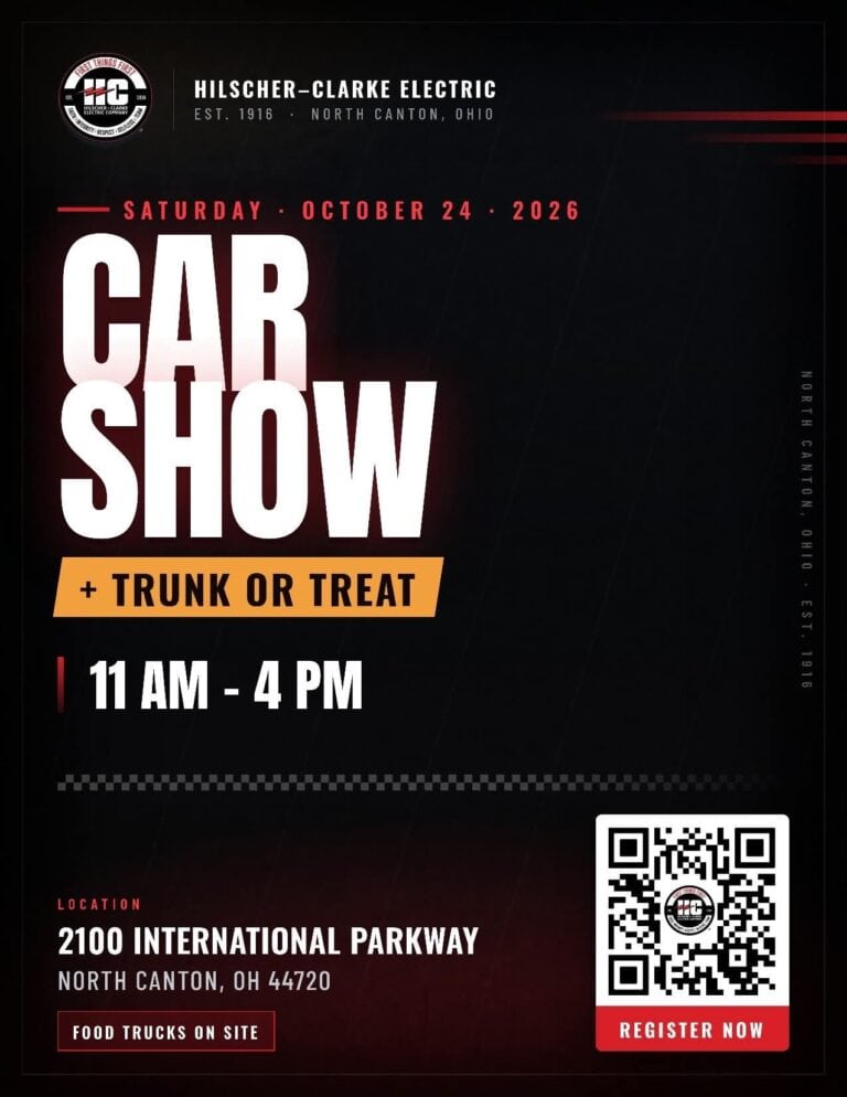 Hilscher-Clarke Electric Car Show + Trunk or Treat car show in North Canton, OH