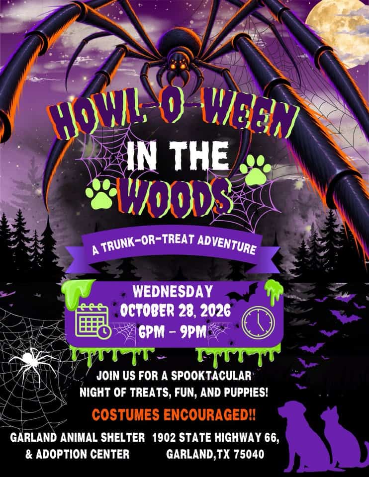 Howl-O-Ween in the Woods car show in Garland, TX