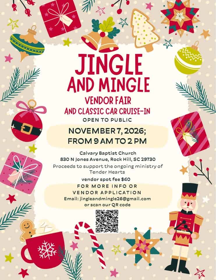 Jingle and Mingle Vendor Fair and Classic Car Cruise-In car show in Rock Hill, SC