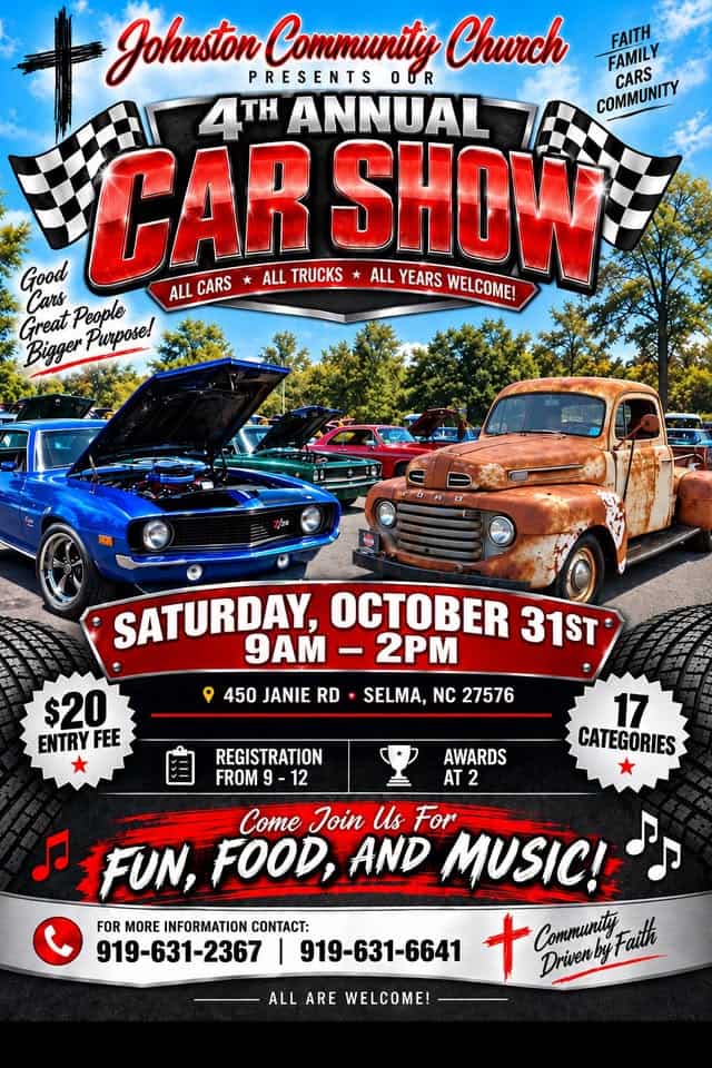 Johnston Community Church Car Show car show in Selma, NC