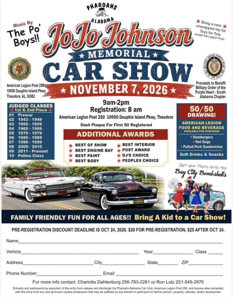 JoJo Johnson Memorial Car Show car show in Theodore, AL