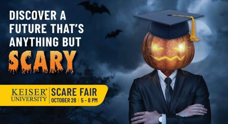 Keiser University Scare Fair car show in Pembroke Pines, FL