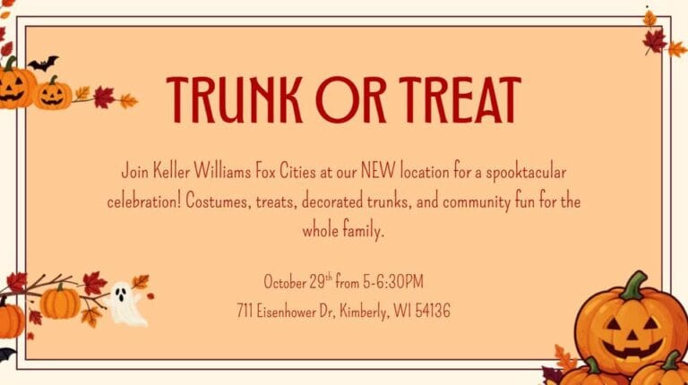Keller Williams Fox Cities Trunk or Treat car show in Kimberly, WI