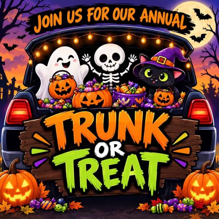 Lancaster High School Criminal Justice Program Trunk-or-Treat Community Event car show in Lancaster, OH