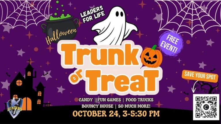 Leaders for Life Halloween Trunk or Treat car show in Champaign, IL