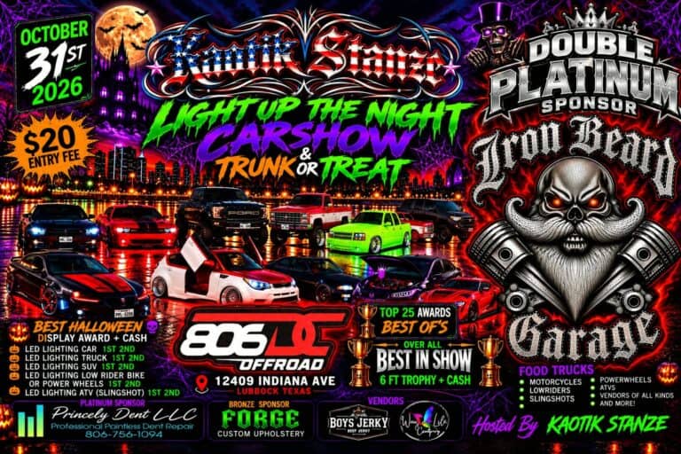 Light Up the Night Car Show & Trunk or Treat car show in Lubbock, TX