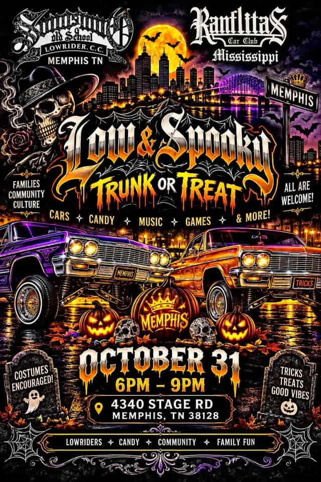 Low & Spooky Trunk or Treat car show in Memphis, TN