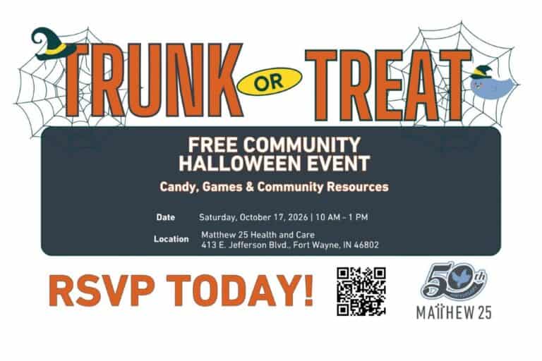 Matthew 25 Trunk or Treat car show in Fort Wayne, IN