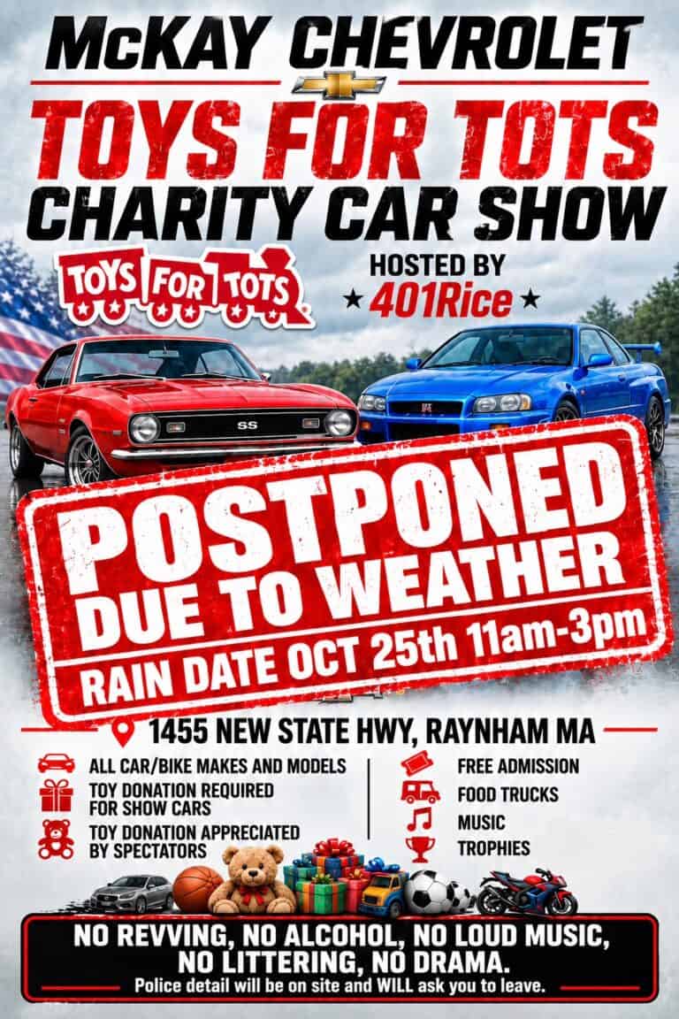 McKay Chevrolet Toys for Tots Charity Car Show car show in Raynham, MA