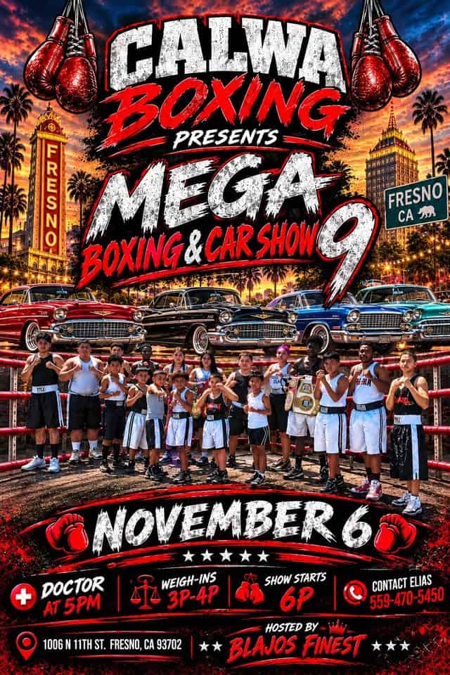 Mega Boxing & Car Show 9 car show in Fresno, CA