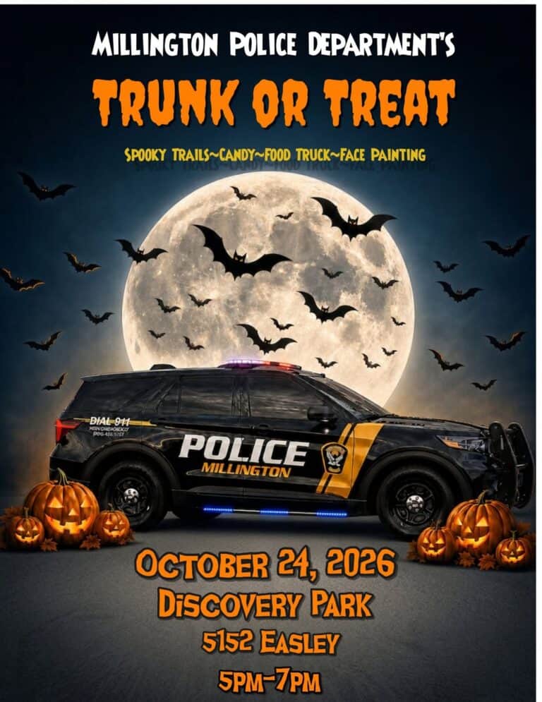 Millington Police Department Trunk or Treat car show in Millington, TN