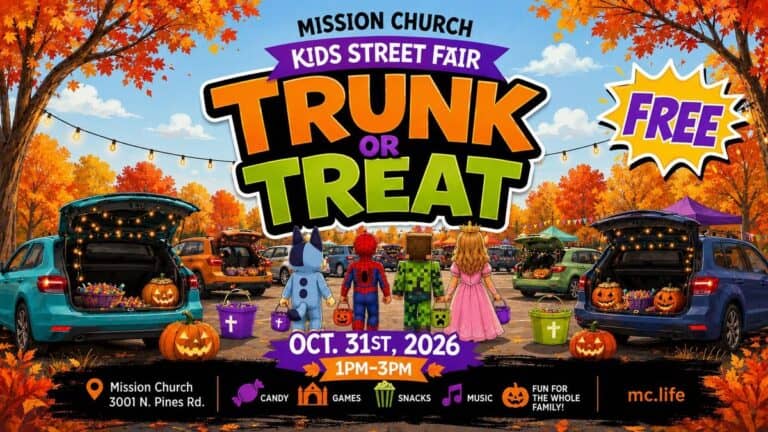 Mission Church Kids Street Fair Trunk or Treat car show in Spokane Valley, WA