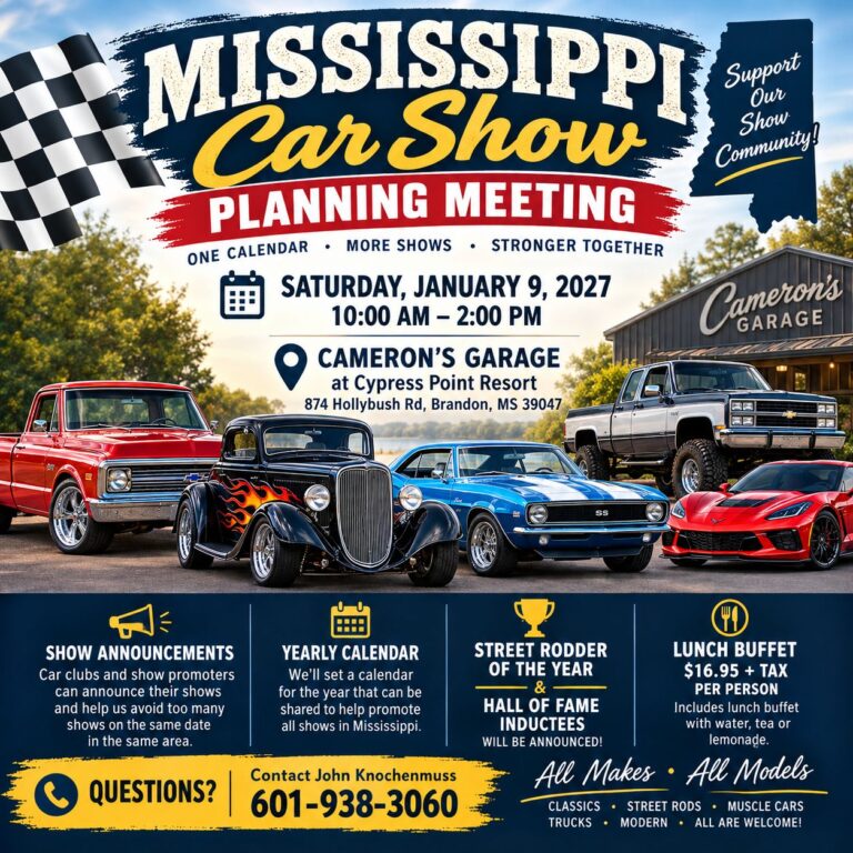 Mississippi Car Show Planning Meeting car show in Brandon, MS
