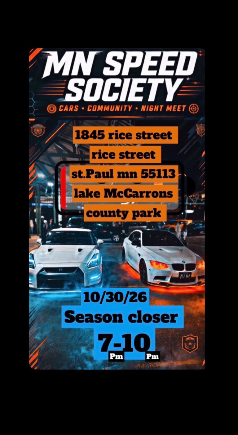 Mn Speed Society Season Closer car show in St. Paul, MN