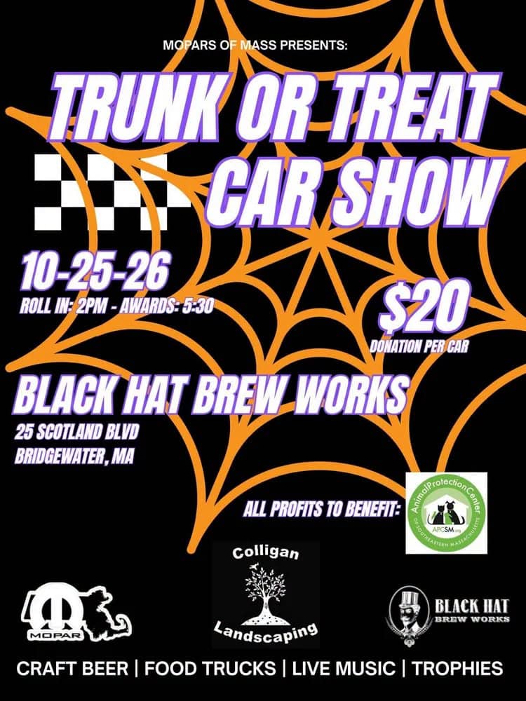 Mopars of Mass Trunk or Treat Car Show car show in Bridgewater, MA