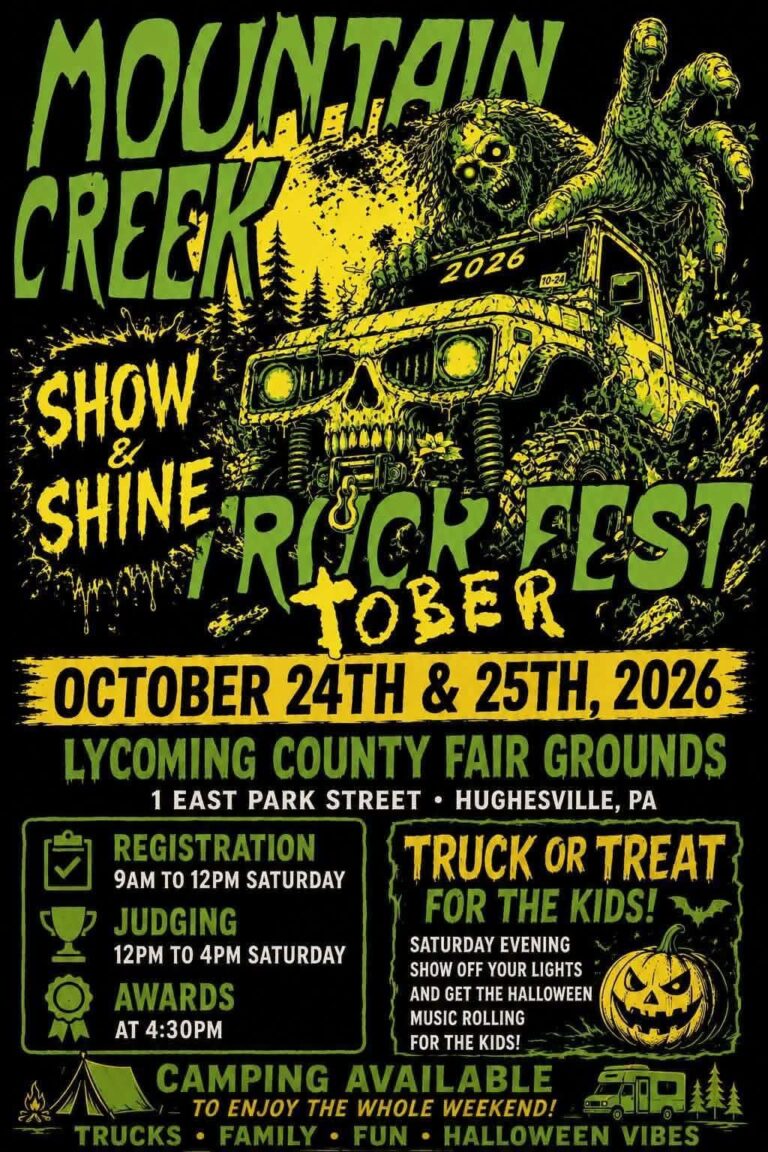 Mountain Creek Show & Shine Truck Fest car show in Hughesville, PA