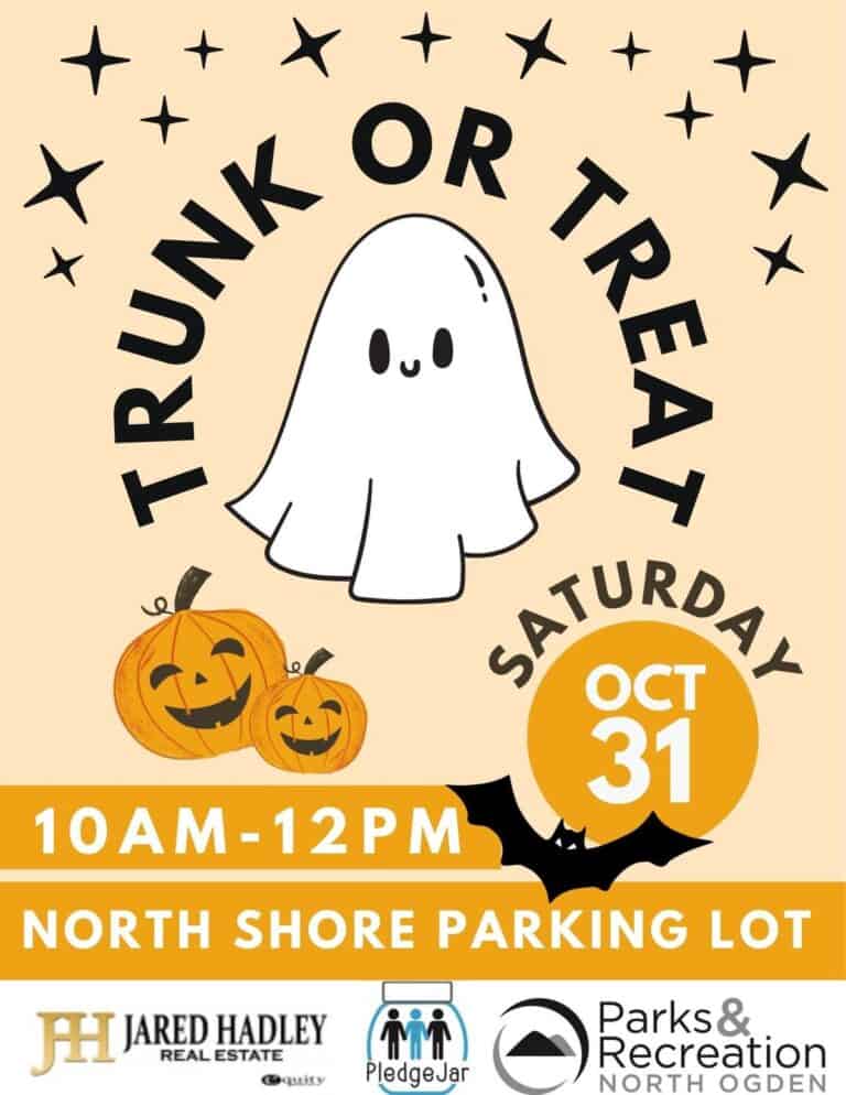 North Ogden Trunk or Treat car show in North Ogden, UT