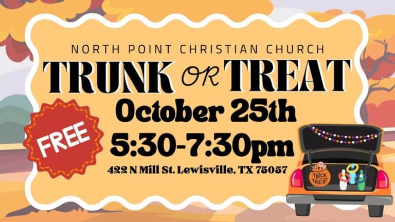 North Point Christian Church Trunk or Treat event at North Point Christian Church in Lewisville, TX