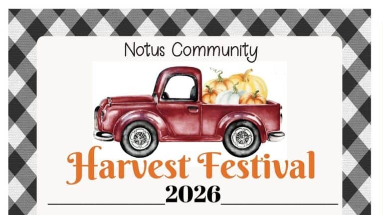 Notus Community Harvest Festival car show in Notus, ID