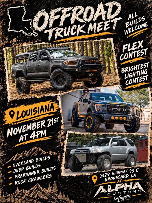Offroad Truck Meet car show in Broussard, LA