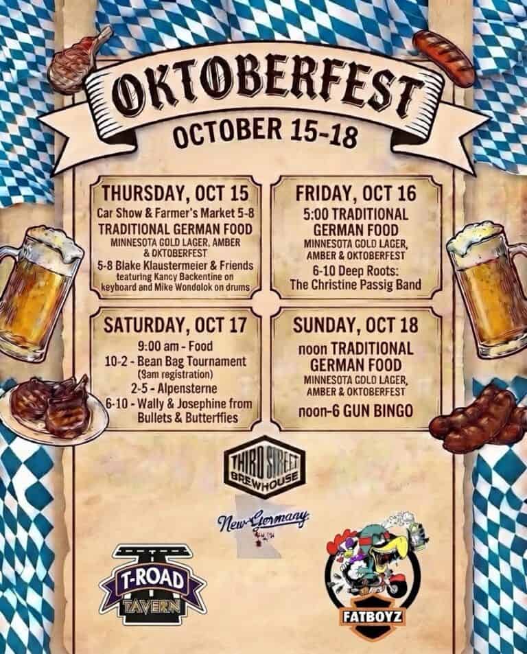 Oktoberfest in New Germany car show in New Germany, MN