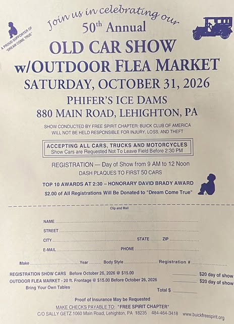 Old Car Show W/Outdoor Flea Market car show in Lehighton, PA