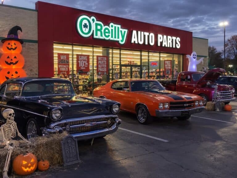 Oreillys Trunk-Or-Treat car show in Decatur, IN