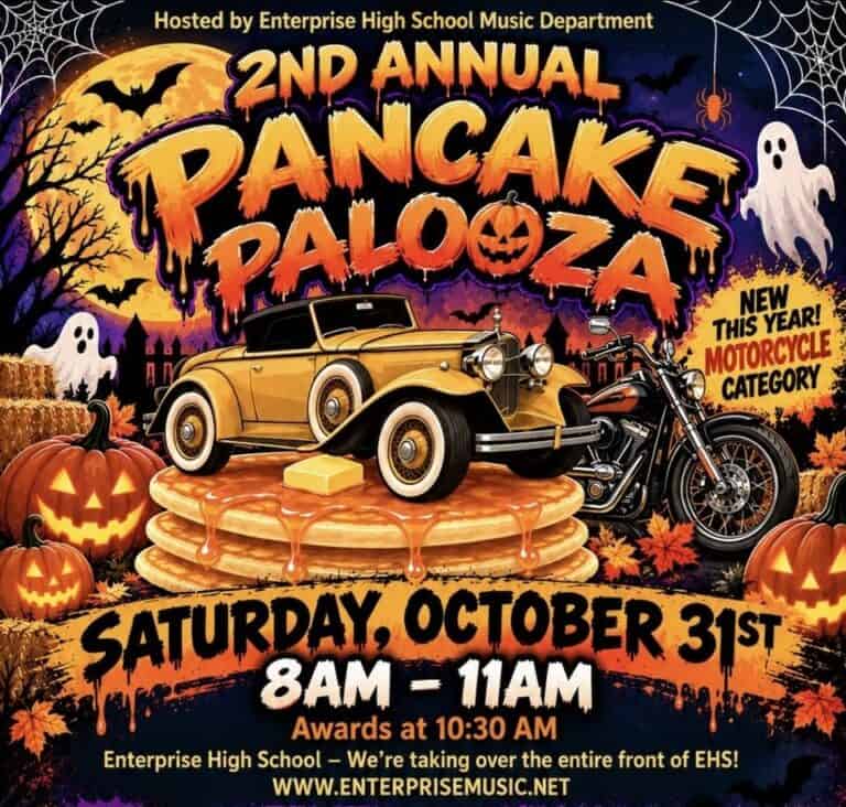 Pancake Palooza car show in Redding, CA