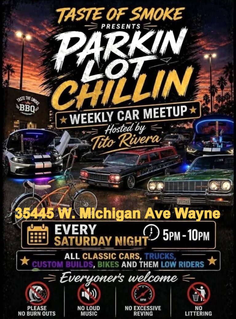Parkin Lot Chillin Weekly Car Meetup car show in Wayne, MI