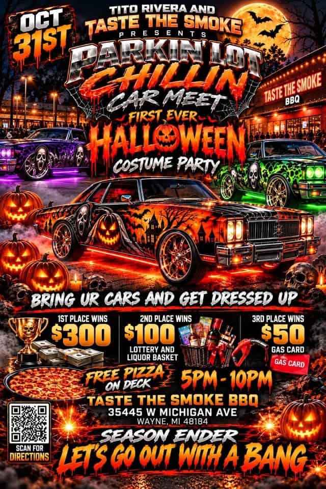 Parkinlot Chillin Car Meet car show in Wayne, MI