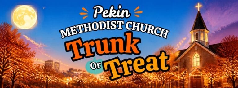 Pekin Methodist Church Trunk or Treat car show in New Pekin, IN