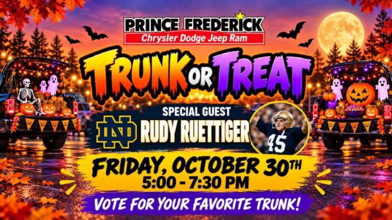 Prince Frederick Chrysler Dodge Jeep Ram Trunk or Treat car show in Prince Frederick, MD