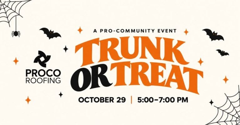 Proco Roofing Trunk or Treat car show in Grapevine, TX