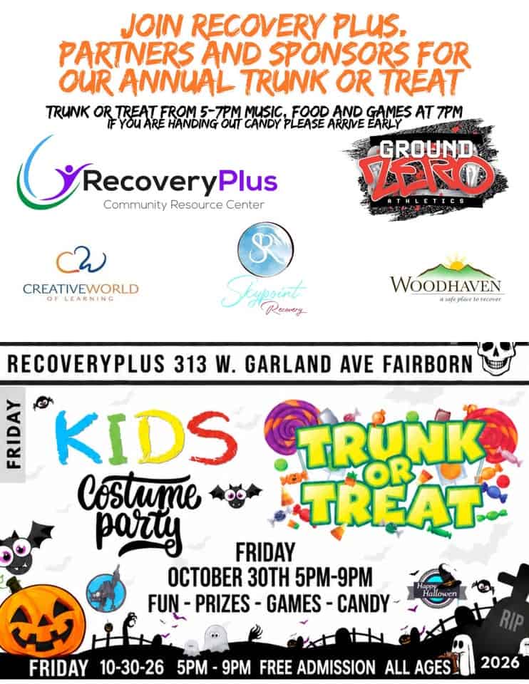 RecoveryPlus Annual Trunk or Treat car show in Fairborn, OH