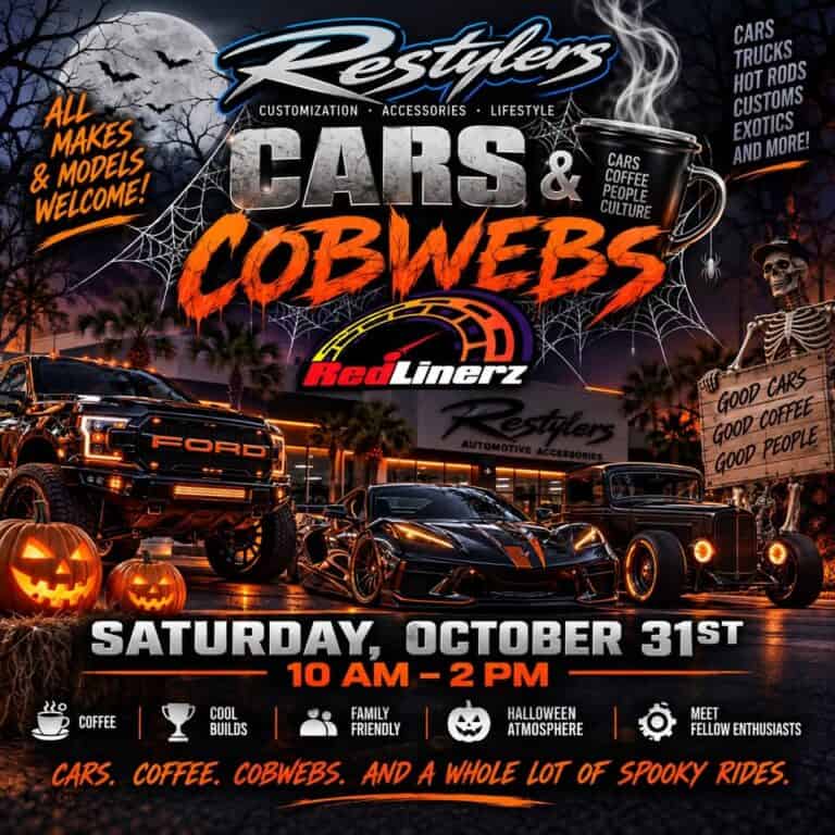 Restylers Cars & Coffee Cobwebs car show in Fort Walton Beach, FL