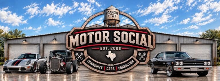 Roanoke Motor Social — Cars & Coffee car show in Roanoke, TX