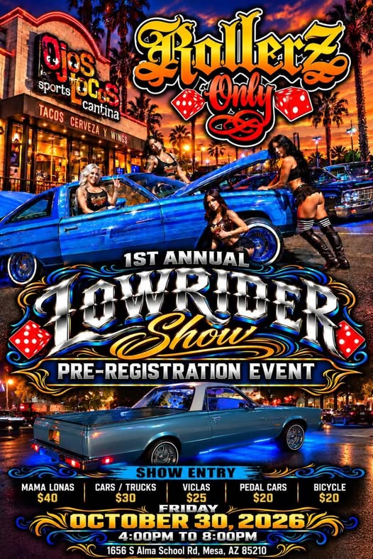 Rollerz Only Lowrider Show car show in Mesa, AZ