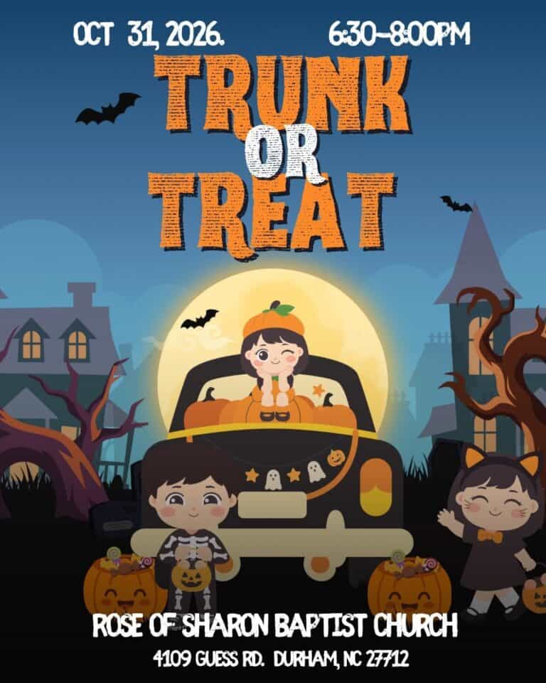 Rose of Sharon Baptist Church Trunk or Treat car show in Durham, NC