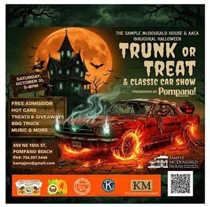 Sample McDougall House & AACA Inaugural Halloween Trunk or Treat & Classic Car Show car show in Pompano Beach, FL