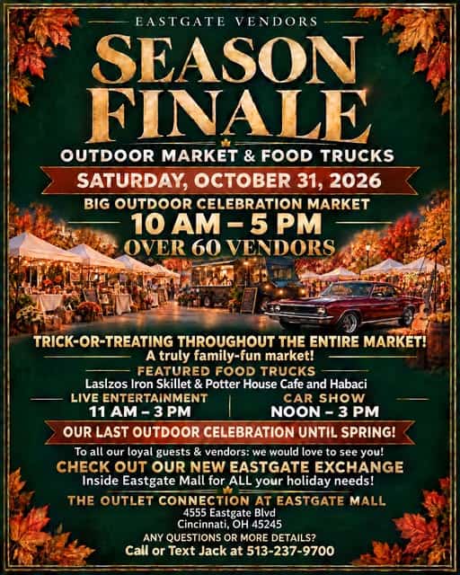 Season Finale Outdoor Market & Food Trucks car show in Cincinnati, OH