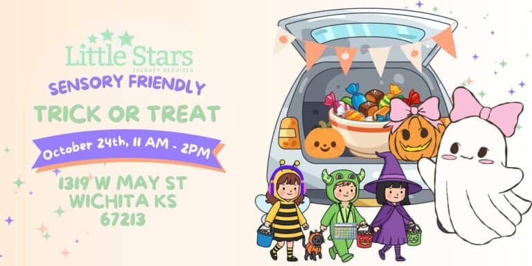 Sensory-Friendly Trick or Treat at Little Stars Therapy Services car show in Wichita, KS