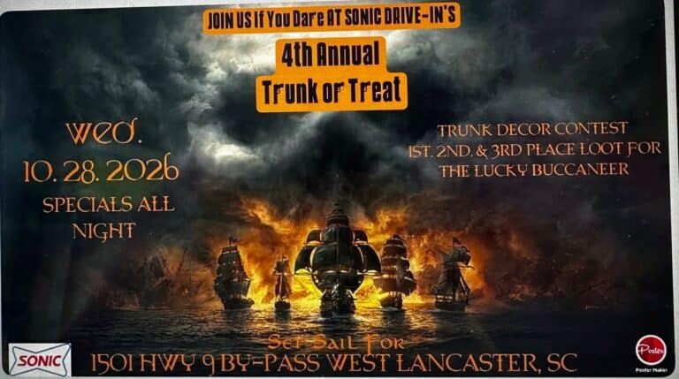 Sonic Drive-In’s 4th Annual Trunk or Treat car show in Lancaster, SC