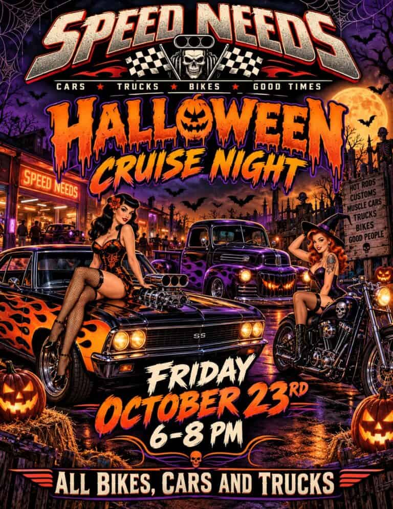 Speed Needs Halloween Cruise Night car show in Henderson, TX
