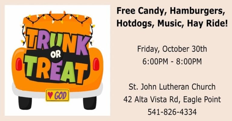 St. John Lutheran Trunk or Treat car show in Eagle Point, OR