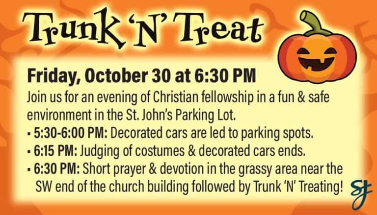 St. John’s West Bend Trunk ‘N’ Treat car show in West Bend, WI