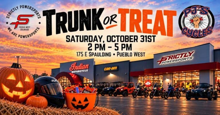 Strictly Powersports Trunk Or Treat car show in Pueblo West, CO