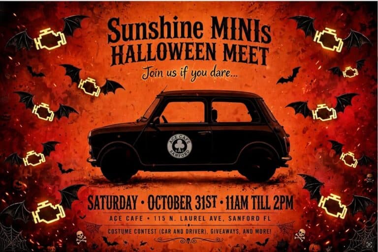 Sunshine MINIs Halloween Meet car show in Sanford, FL