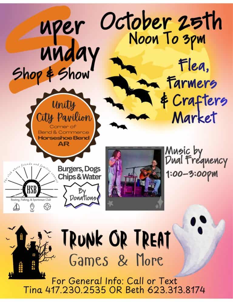 Super Sunday Shop & Show (Trunk or Treat) car show in Horseshoe Bend, AR